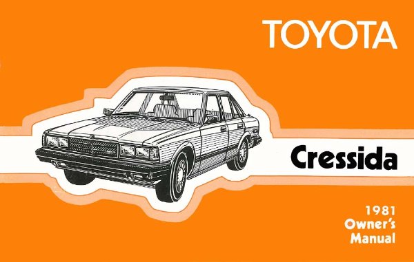 1981 Toyota Cressida Owner's Manual