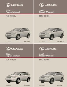2008 Lexus RX 400h Factory Shop Service Manual