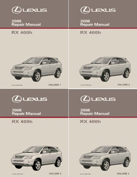 2008 Lexus RX 400h Factory Shop Service Manual
