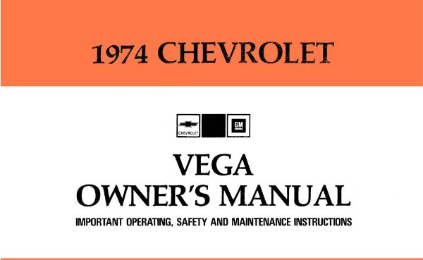 1974 Chevrolet Vega Owner's Manual