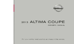 2013 Nissan Altima Coupe Owner's Manual