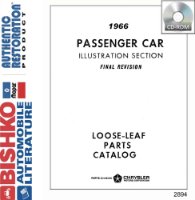 1966 Mopar Chrysler Dodge Desoto Plymouth Parts Numbers Book List PDF Interchange sample image