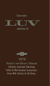 1979 Chevrolet LUV Owner's Manual