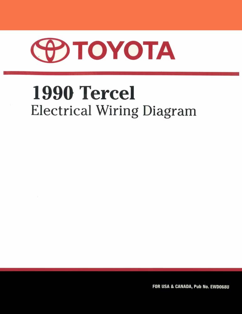 1990 Toyota Tercel Wiring Diagrams Manual