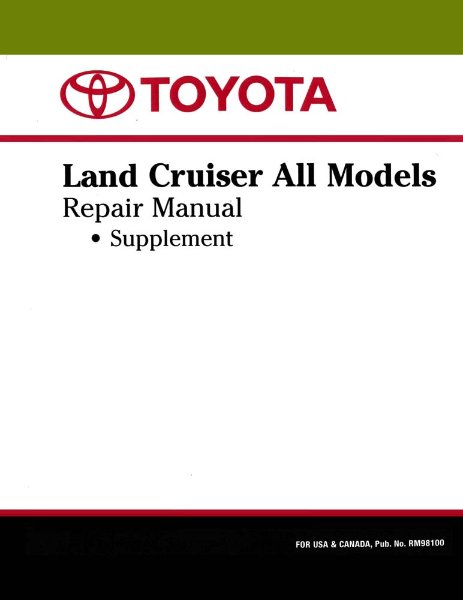 1979–1980 Toyota Land Cruiser Factory Shop Service Manual