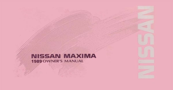 1989 Nissan Maxima Owner's Manual