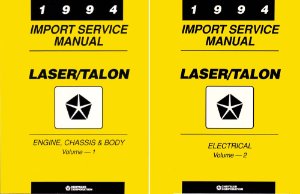 1994 Plymouth Talon, Laser Factory Shop Service Manual