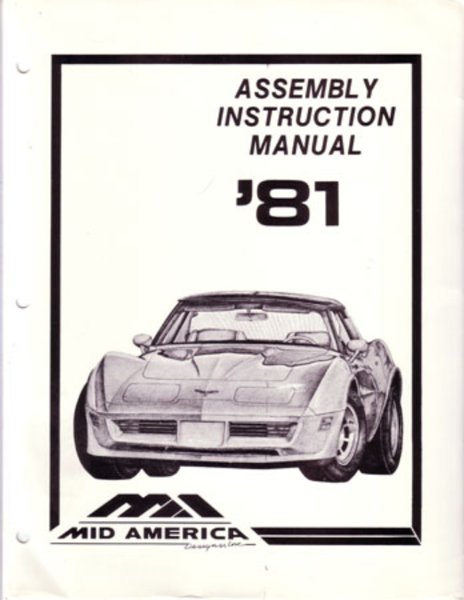 1981 Chevrolet Corvette Assembly Manual Book Rebuild Instructions Illustrations