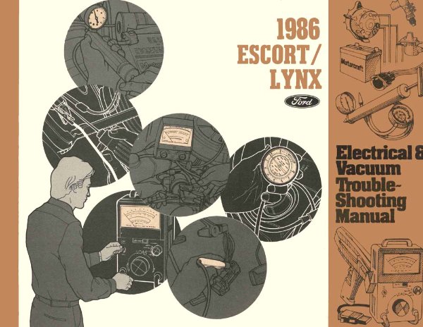 1986 Ford Escort, Lynx Wiring Diagrams Manual