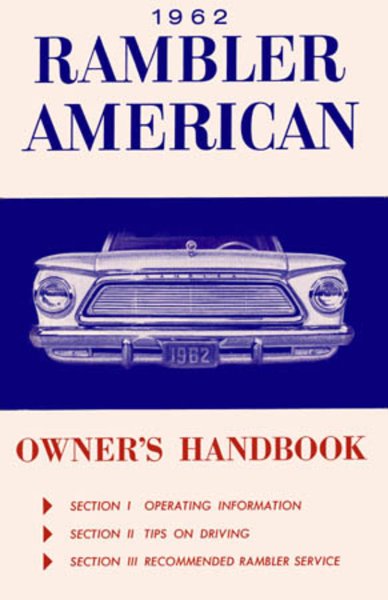 1962 AMC American Owner's Manual