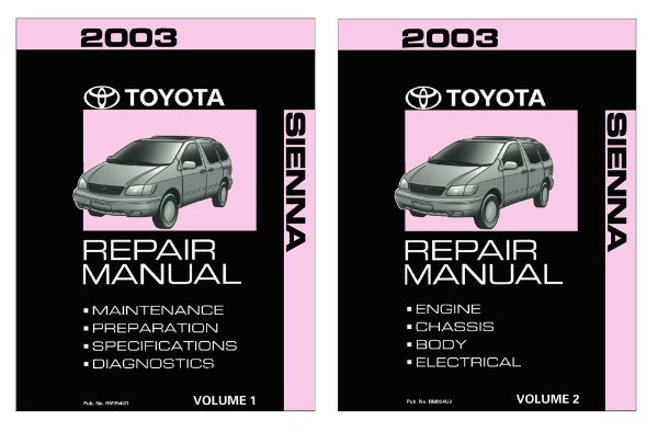 2003 Toyota Sienna Factory Shop Service Manual