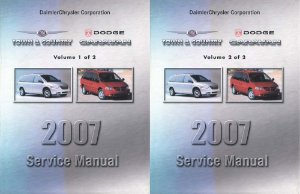2007 Chrysler Town & Country, Caravan Factory Shop Service Manual