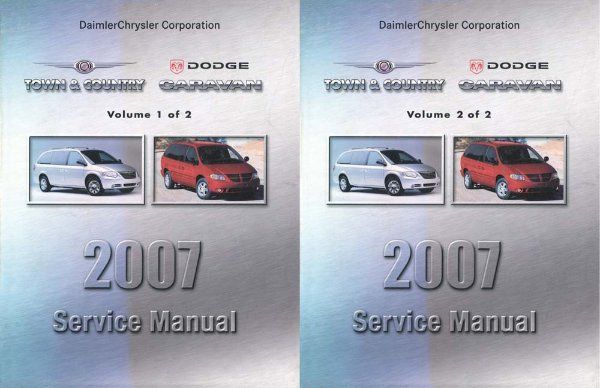2007 Chrysler Town & Country, Caravan Factory Shop Service Manual