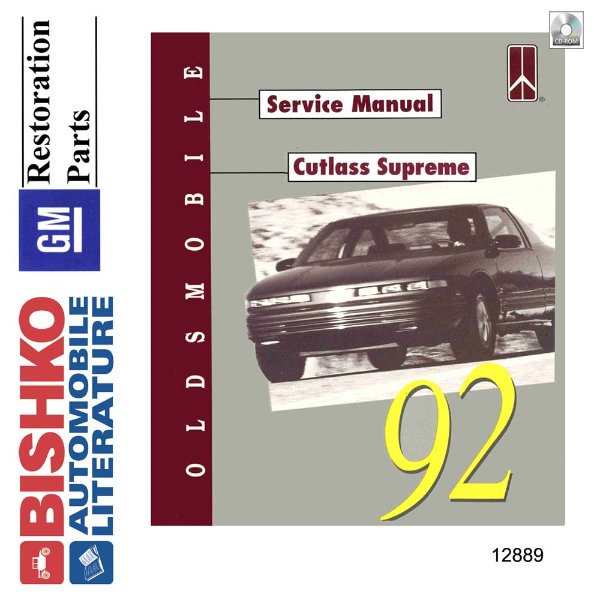 1992 Oldsmobile Cutlass Supreme Factory Shop Service Manual