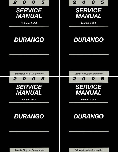 2005 Dodge Truck Durango Factory Shop Service Manual