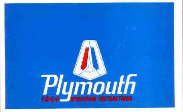 1964 Plymouth All Models Owner's Manual