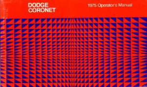 1975 Dodge Coronet Owner's Manual