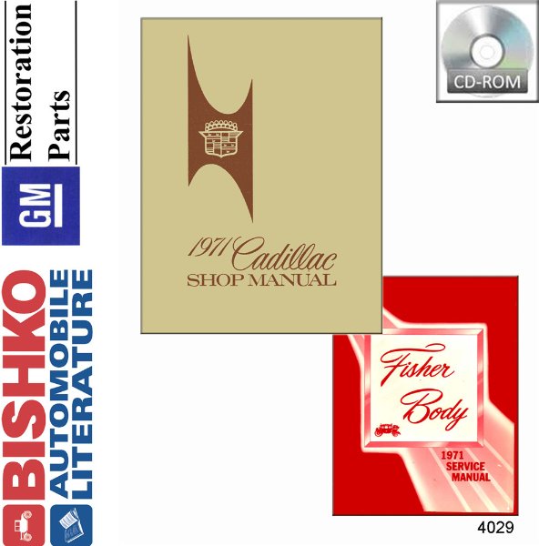 1971 Cadillac ALL MODELS FISHER BODY Factory Shop Service Manual