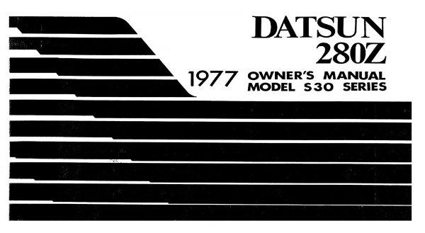 1977 Datsun 280Z Owner's Manual