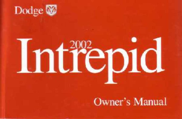 2002 Dodge Intrepid Owner's Manual