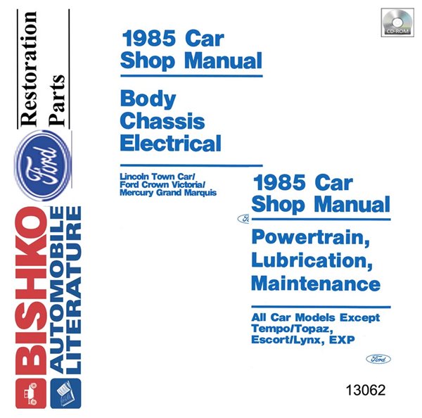 1985 Ford Crown Victoria, Town Car, Grand Marquis Factory Shop Service Manual