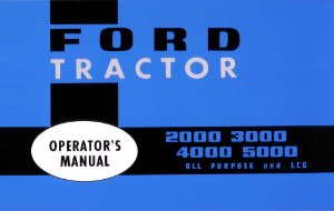 1965–1975 Ford 2000-5000 Tractor Owner's Manual