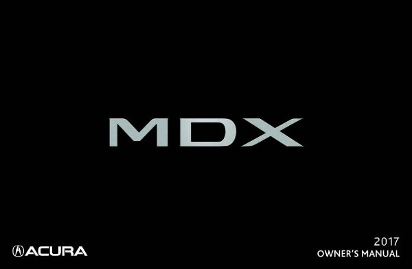 2017 Acura MDX Owner's Manual