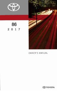 2017 Toyota GR86 Owner's Manual
