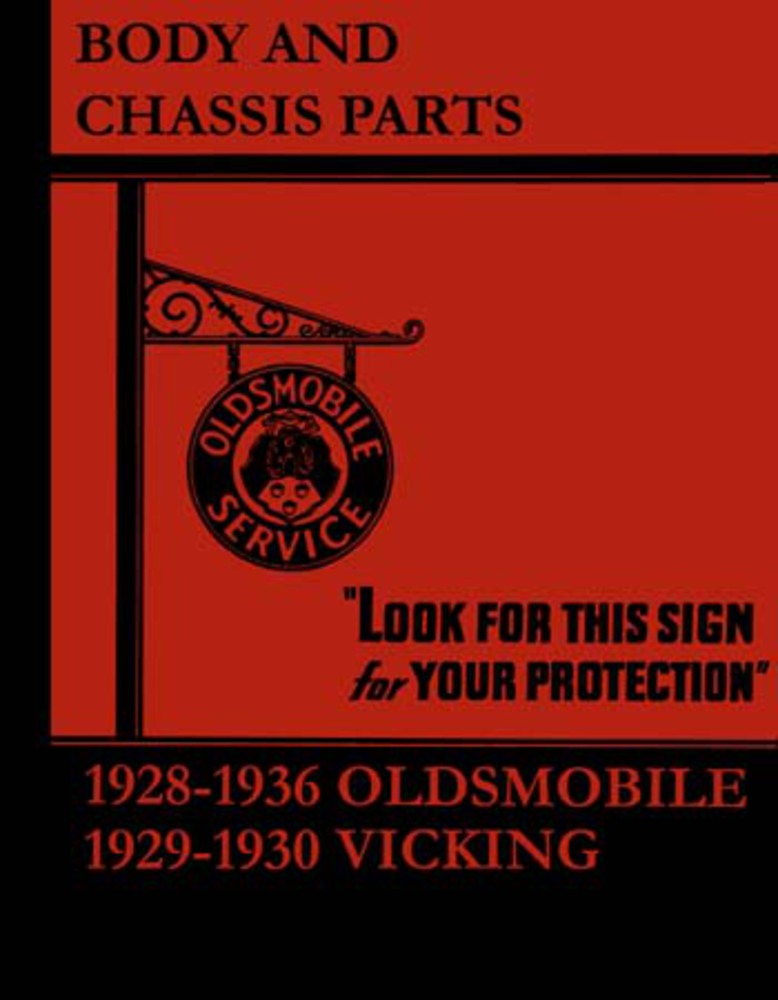1928 1933 1934 1935 1936 Oldsmobile Parts Numbers Book List Guide Interchange