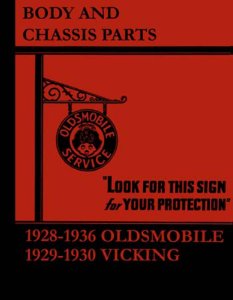 1928–1936 Oldsmobile All Models Parts Book