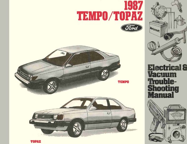 1987 Ford Tempo, Topaz Wiring Diagrams Manual