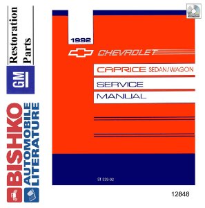 1992 Chevrolet Caprice, Wagon/Sedan Factory Shop Service Manual