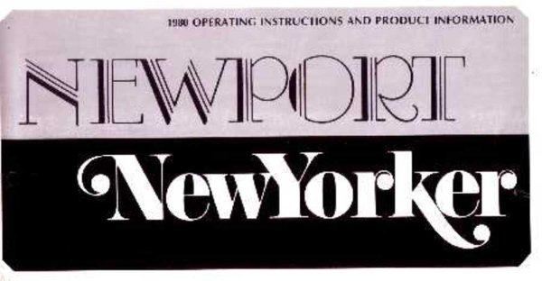 1980 Chrysler Newport, New Yorker Owner's Manual