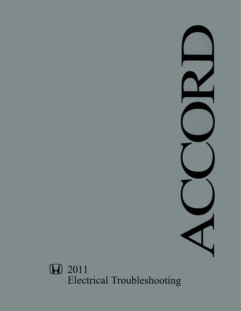 2011 Honda Accord Electrical Troubleshooting Diagnostic Procedures Manual Book