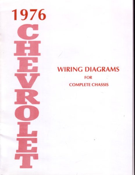 1976 Chevrolet Belaire, Caprice, Impala Wiring Diagrams Manual