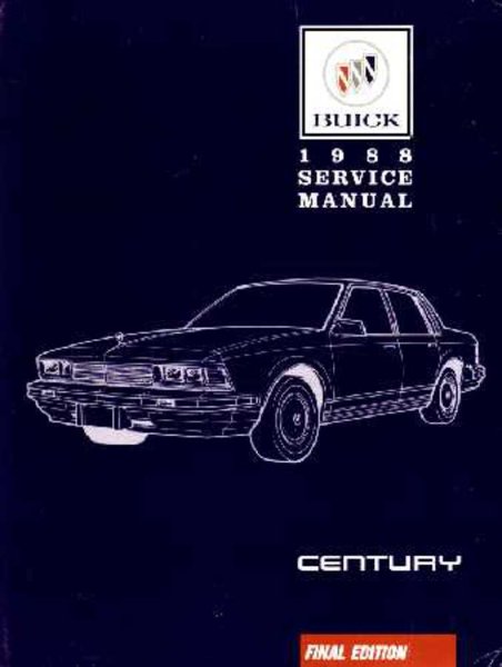 1988 Buick Century Factory Shop Service Manual