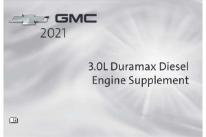 2021 Chevrolet DIESEL SUPPLEMENT Owner's Manual