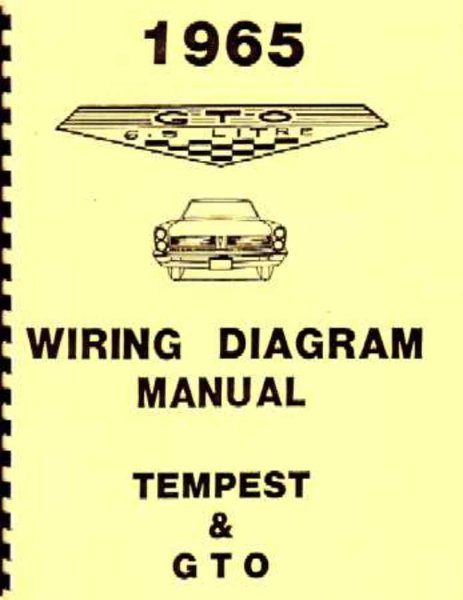 1965 Pontiac GTO, Tempest Wiring Diagrams Manual