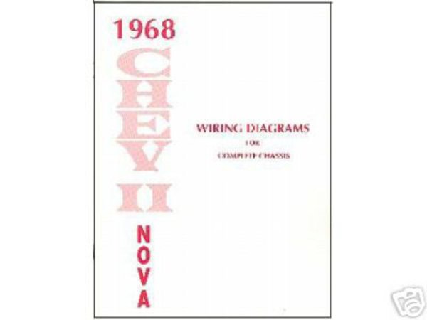 1968 Chevrolet Chevy II, Nova Wiring Diagrams Manual