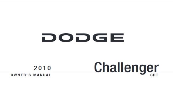 2010 Dodge Challenger Owner's Manual