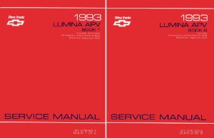 1993 Chevrolet Truck Lumina APV Factory Shop Service Manual