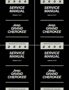 2005 Jeep Grand Cherokee Factory Shop Service Manual