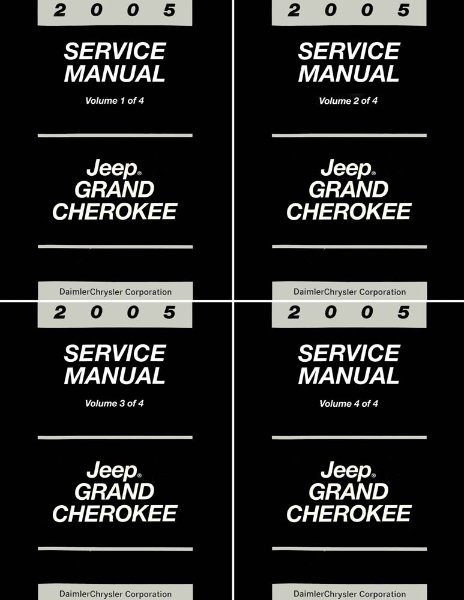 2005 Jeep Grand Cherokee Factory Shop Service Manual