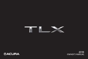 2019 Acura TLX Owner's Manual