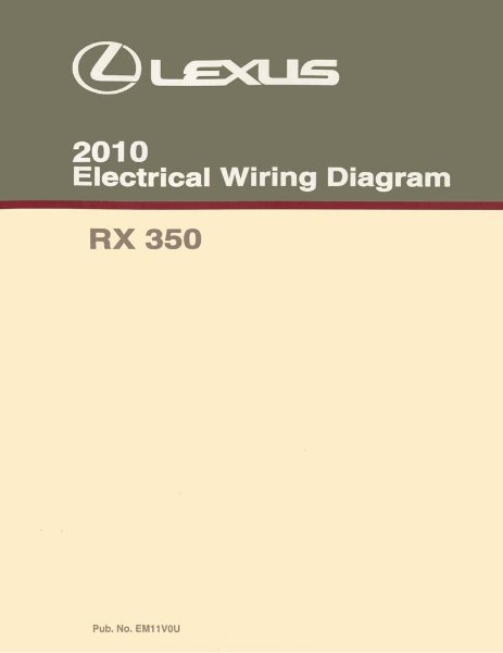 2010 Lexus RX 350 Wiring Diagrams Manual