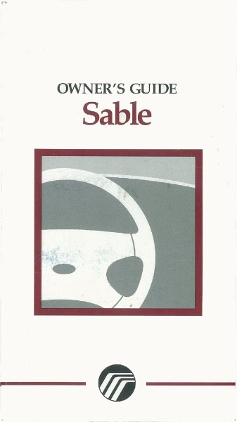 1997 Ford Sable Owner's Manual