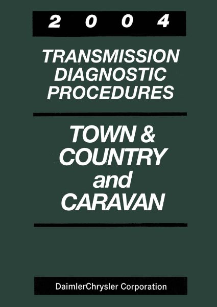 2004 Chrysler Transmission Factory Shop Service Manual