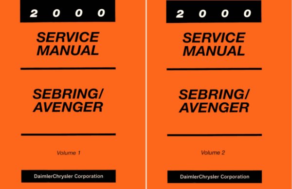 2000 Chrysler Avenger, Sebring Factory Shop Service Manual