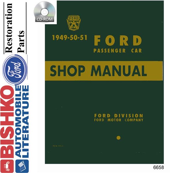 1949 1950 1951 Ford Car Service Repair Manual PDF