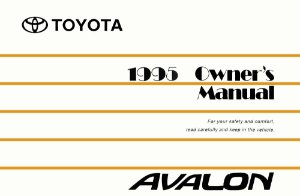 1995 Toyota Avalon Owner's Manual